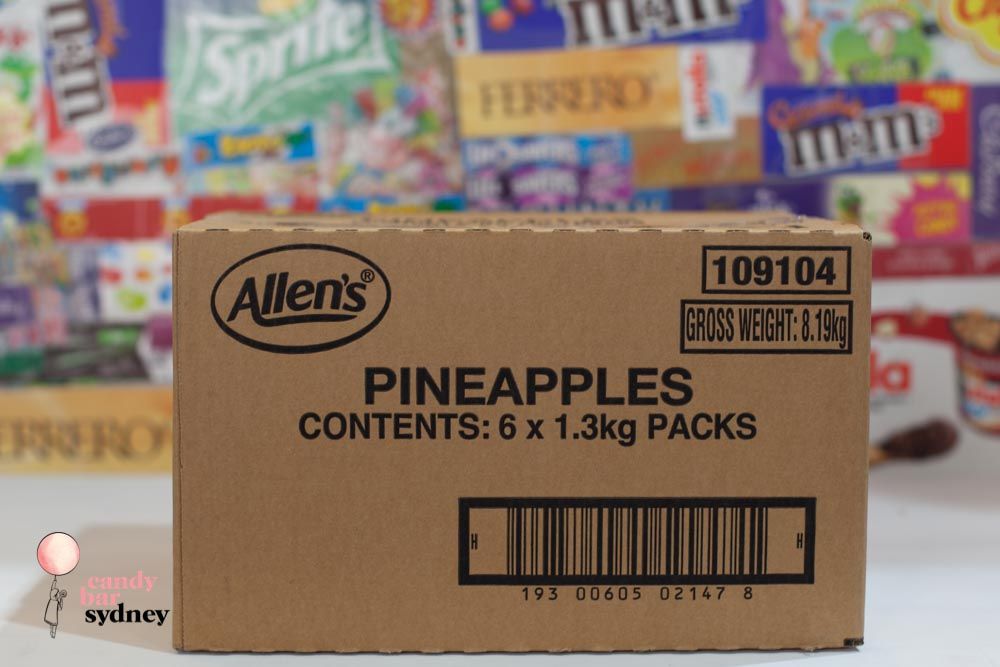 Allen's Pineapple Lollies 1.3kg Candy Bar Sydney